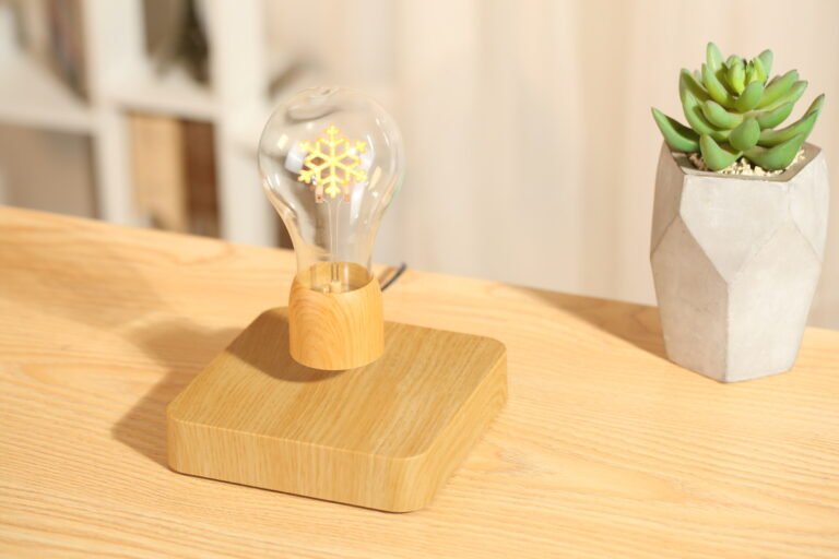 The Future of Lighting: Discover the Magic of a Floating Glass Lightbulb with Wireless Power