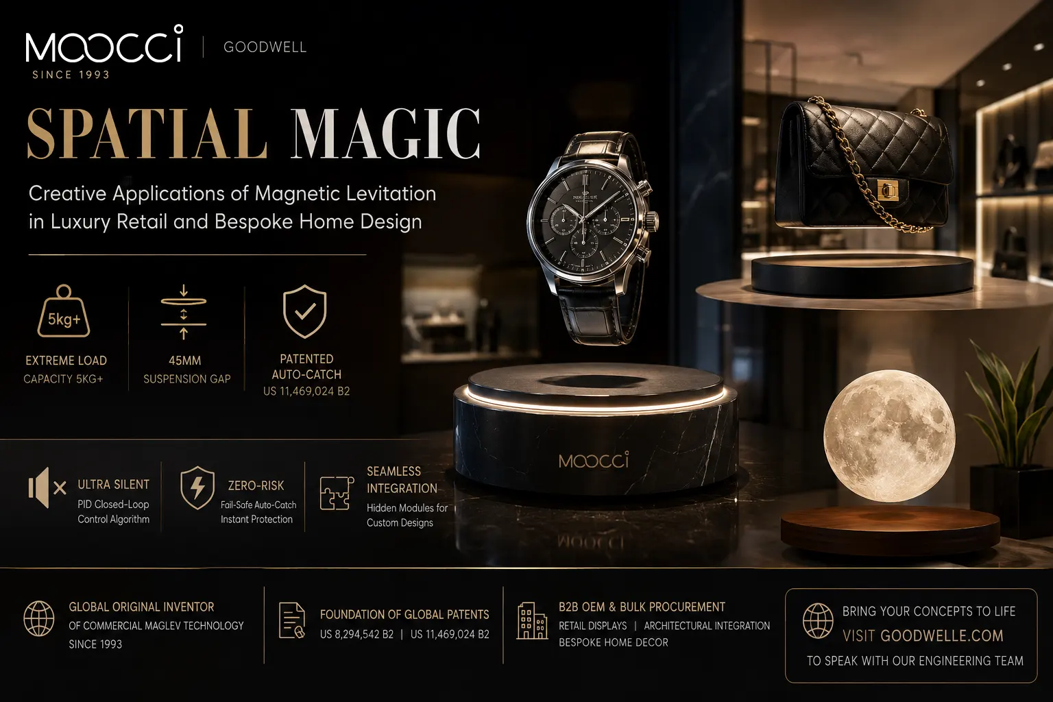 Creative Applications of Magnetic Levitation in Luxury Retail and Bespoke Home Design 1 Creative Applications of Magnetic Levitation in Luxury Retail and Bespoke Home Design