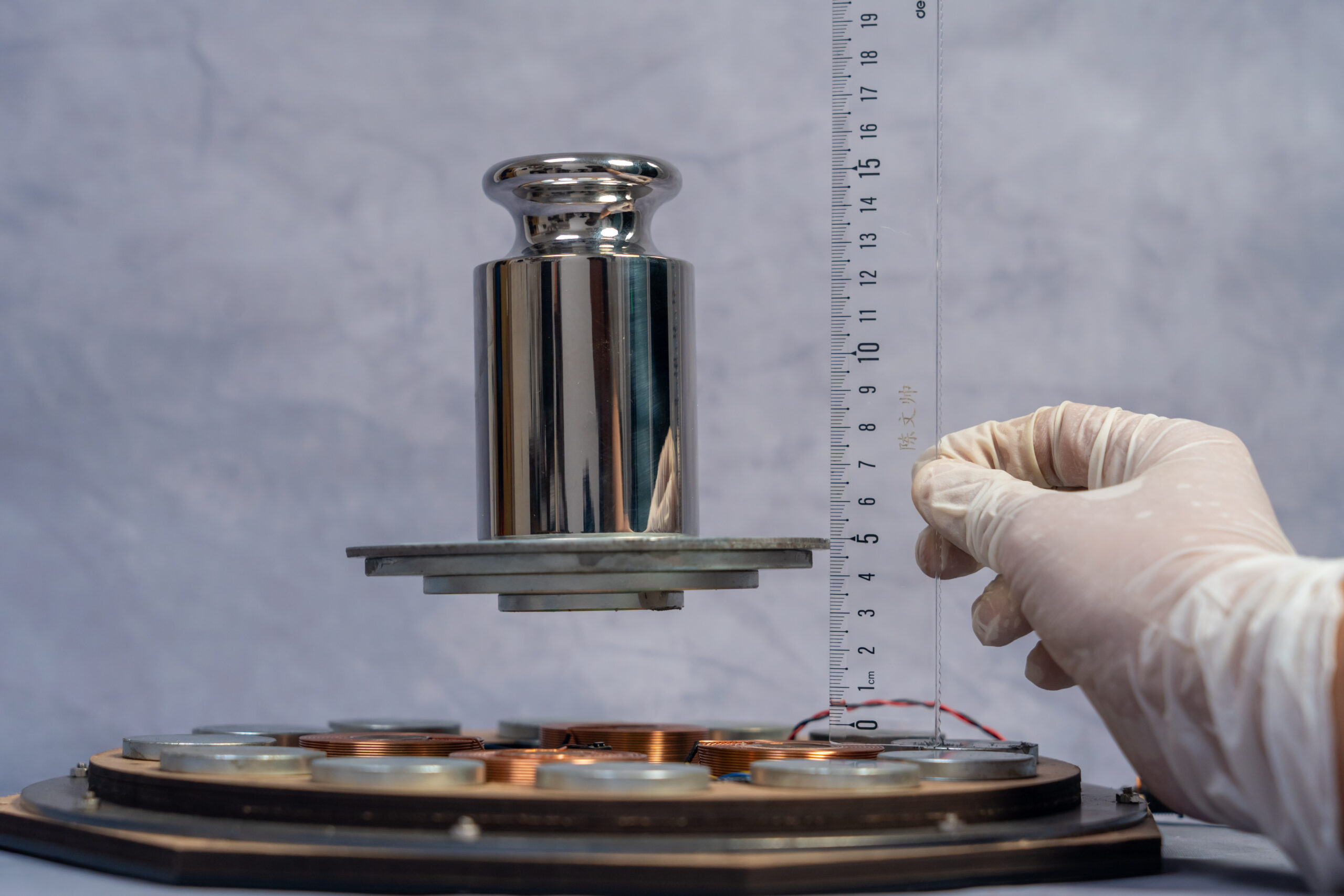 magnetic levitation load capacity calibrated payload and levitation test